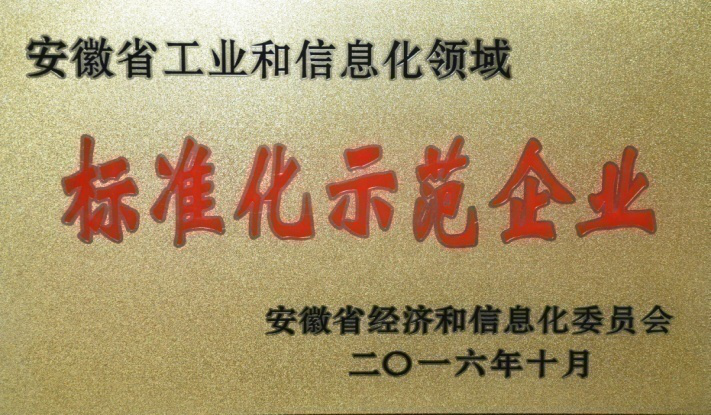 標(biāo)準(zhǔn)化示范企業(yè)